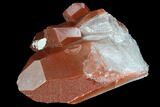 Natural, Red Quartz Crystal Cluster - Morocco #88915-1